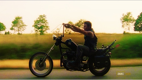 Daryl from Walking Dead on motorcycle
