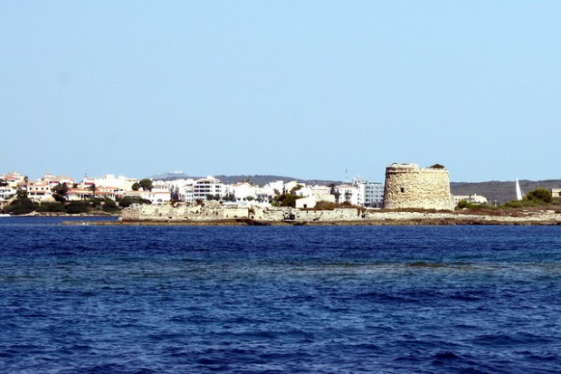 coastline and port in Menorca