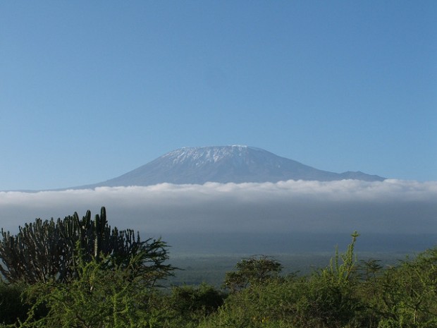 Mt.  Kilimanjaro on a sunny day