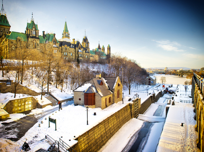 Skating along the Rideau Canal is one of the things you can do when you visit Ottawa this winter!